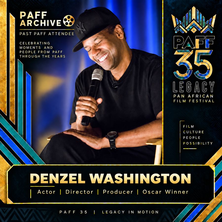 PAFF Archive — Denzel Washington, past PAFF attendee
