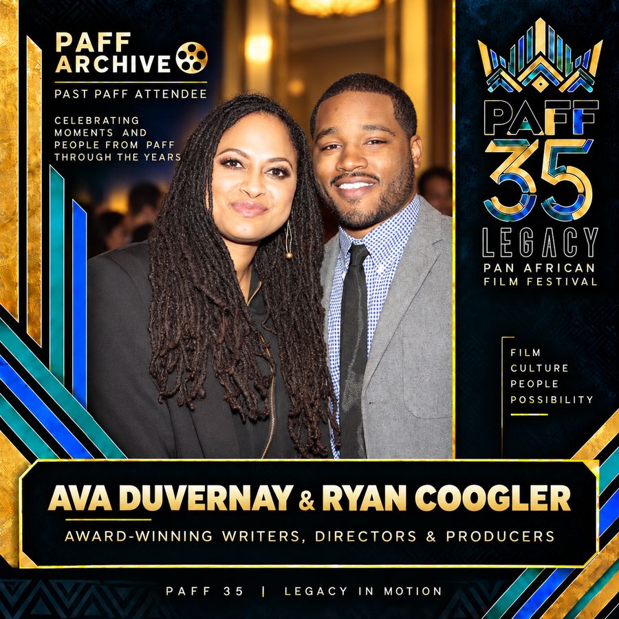 PAFF Archive — Ava DuVernay and Ryan Coogler, past PAFF attendees
