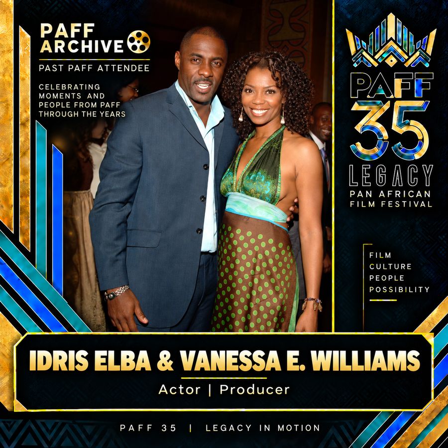 PAFF Archive — Idris Elba and Vanessa E. Williams, past PAFF attendees