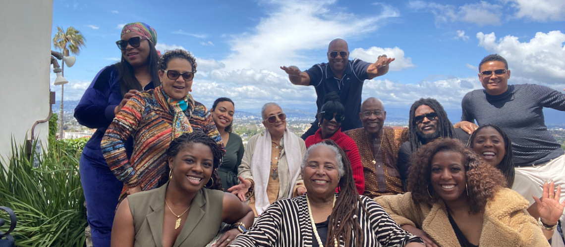 Group photo with Asantewa Olatunji in the center