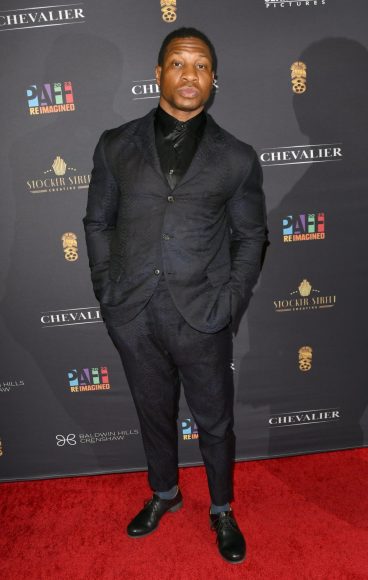 LOS ANGELES, CA -FEBRUARY 09: Jonathan Majors attends the 2023 Opening Night Gala for the Pan African Film & Arts Festival on February 09, 2023 at the Directors Guild of America in Los Angeles, California. Credit: Koi Sojer/Snap'N U Photos/MediaPunch