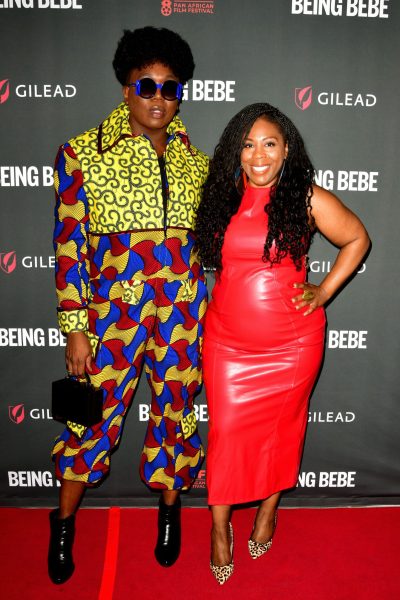 LOS ANGELES, CA-FEBRUARY 17: BeBe Zahara Benet and award-winning journalist Jasmyne Cannick at the 32nd Annual Pan African Film & Arts Festival Screening of "Being BeBe: The BeBe Zahara Benet" Documentary at the Cinemark BHC in Los Angeles, California on February 17, 2024. Credit: Koi Sojer/ Snap'N U Photos